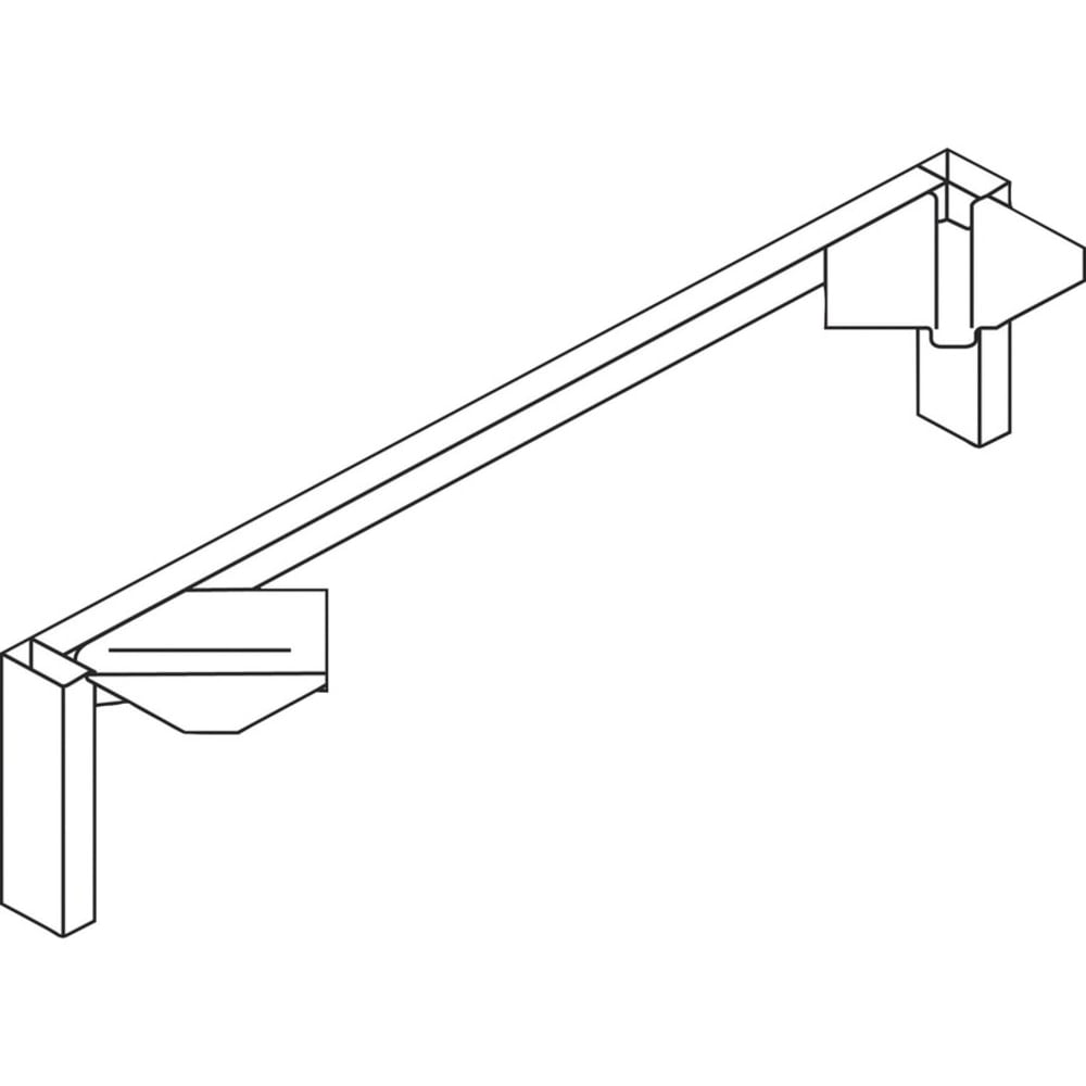 HON Mod Collection Credenza Support Legs - 7in x 30in - Finish: Silver, Metal MPN:LPLSL30SVR