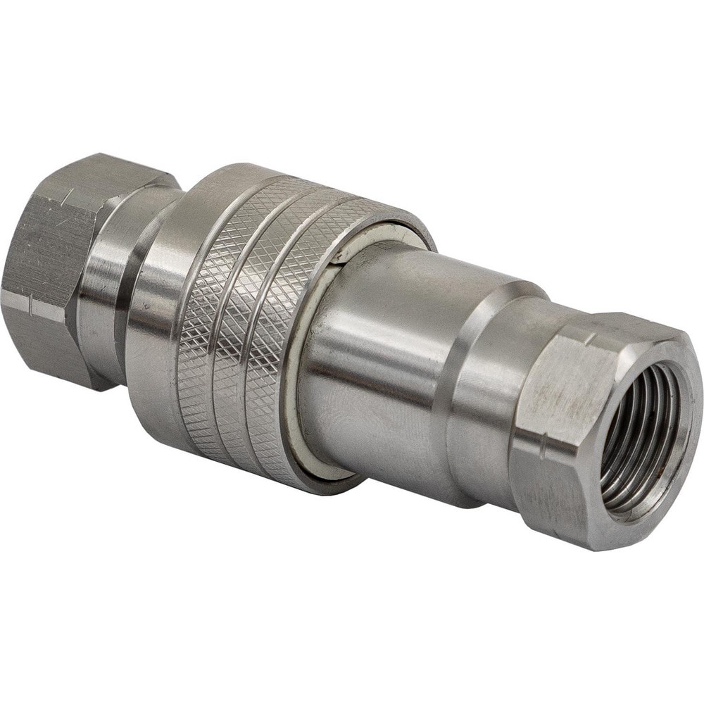 Hydraulic Hose Fittings & Couplings, Type: Hydraulic Coupler , Fitting Type: Male and Female Set , Hose Inside Diameter (Decimal Inch): 0.5000  MPN:B40004SS