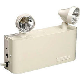 Emergi-Lite JSM36-210LA Small Steel Emergency Light - 6V 2- 4W LED MR16 Lamp Heads JSM36-210LA