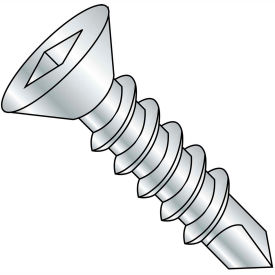 #8 x 2 Square Drive Flat Head Full Thread Self Drilling Screw Zinc - Pkg of 2000 0832KQF