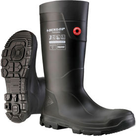 Dunlop®FieldPro Purofort® Full Safety Knee Boots Steel Toe Size 13 Charcoal LJ2JK0113