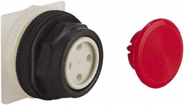 Push-Button Switch: 30 mm Mounting Hole Dia, Momentary (MO) MPN:9001SKR4R