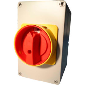 Enclosed Disconnect Switch; 63A 3 Pole + Ground Terminal Poly Impact Res IP66 N4X UL Certified ML2-063-V-9966-1850-PE