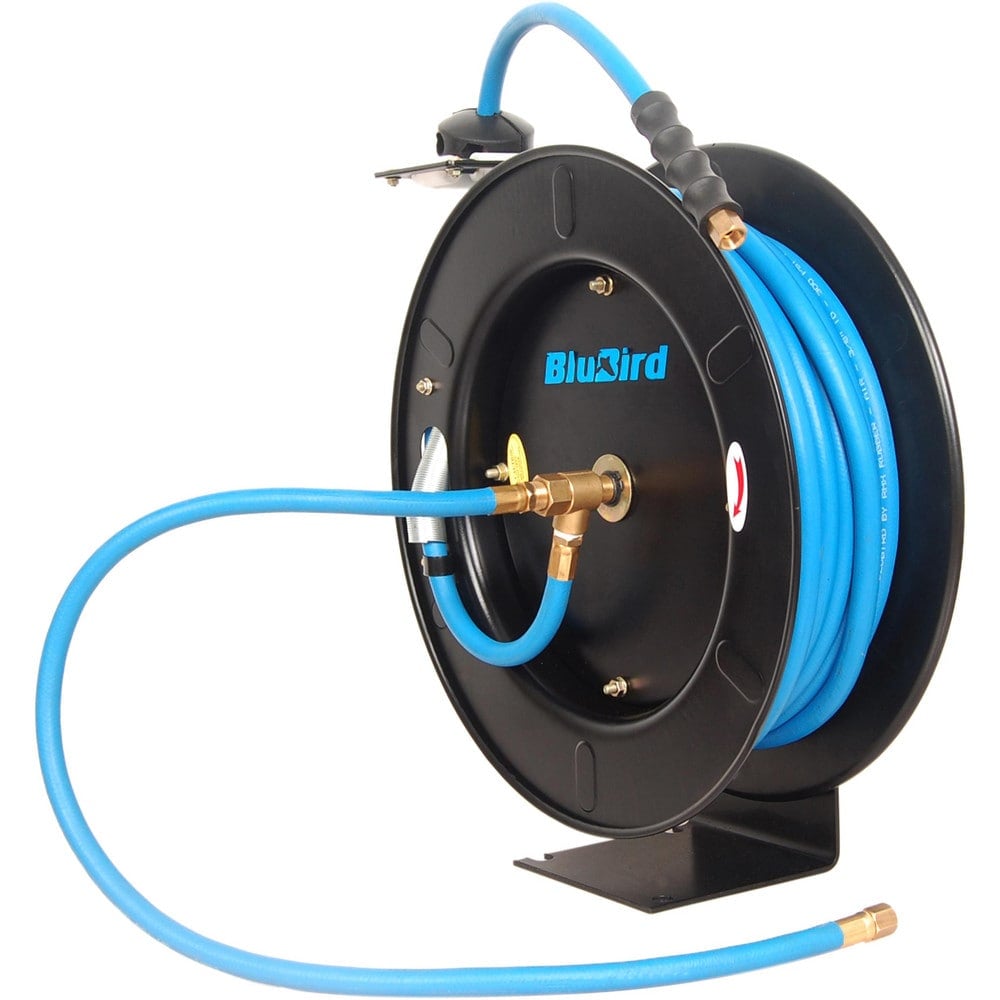 Hose Reels, Drive Type: Auto-Retractable , Reel Type: Open , Hose Length (Feet): 50.00 , Hose Inside Diameter (Inch): 3/8 , Application: Multi-Purpose MPN:BBR3850