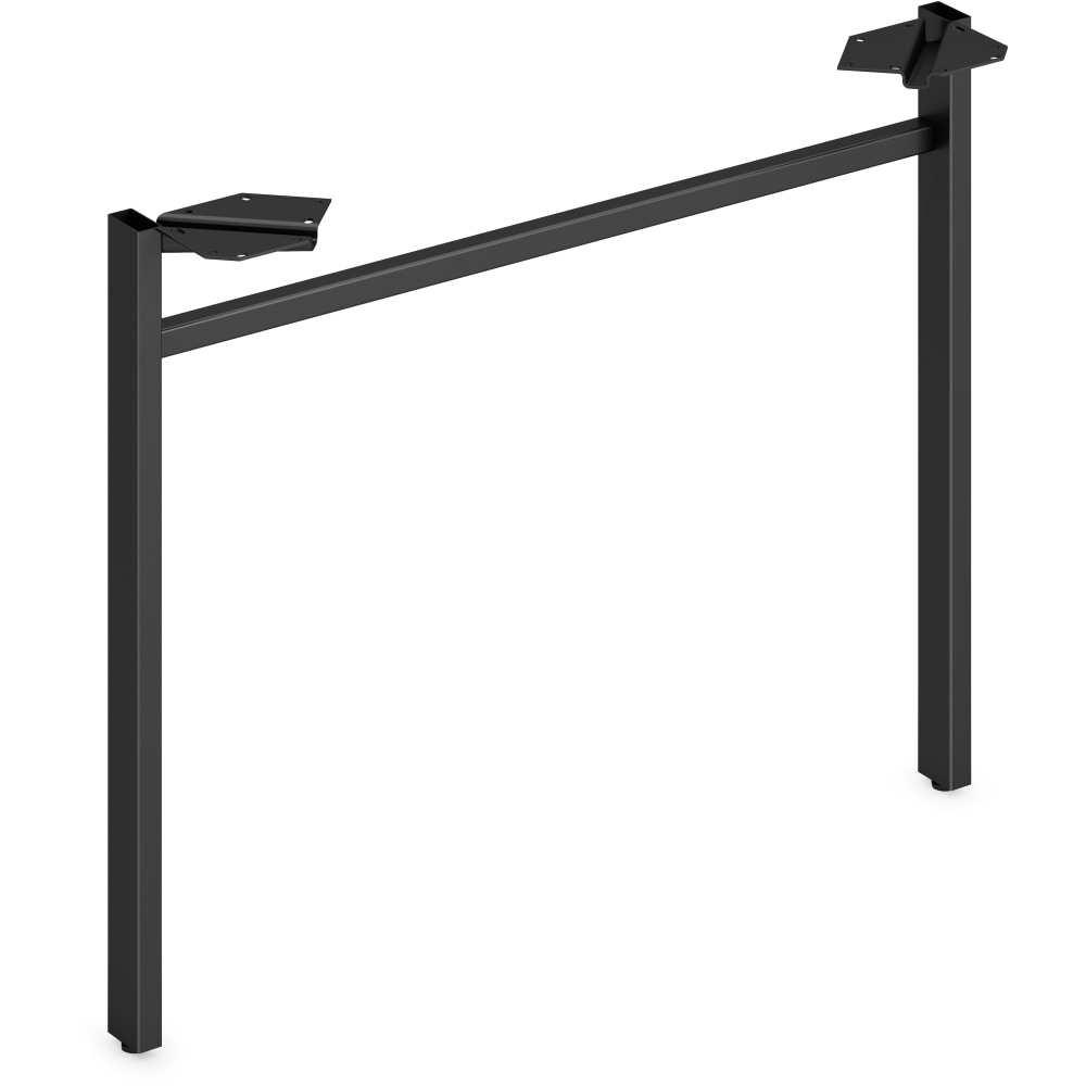 HON Mod Collection Worksurface 30inW U-leg Support - 30in - Finish: Black MPN:LPLLEG30UBLK