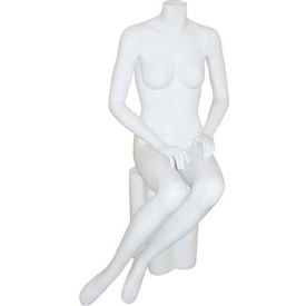 Female Mannequin - Headless Sitting Down Legs to Side - Matte Finish ERICA-5