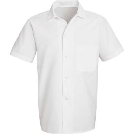 Chef Designs Button-Front Short Sleeve Cook Shirt White Polyester/Cotton L 5010WHSSL