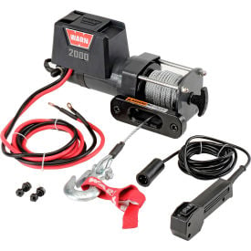 Warn® 2000 DC Powered 2000 Lb. Cap. 12V Trailer Loading Utility Winch 92000 92000