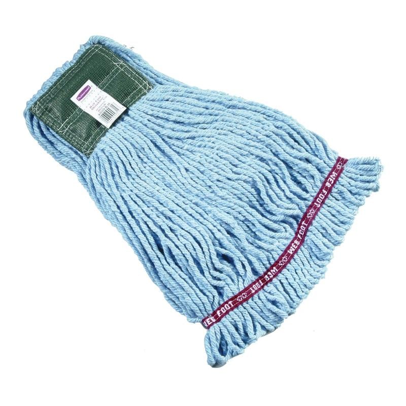 Rubbermaid Premium Web Foot Shrinkless Wet Mop, Medium 5in Headband, Blue (Min Order Qty 2) MPN:FGA25206BL00