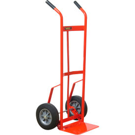 Wesco® Steel Hand Truck w/ Double Handle Solid Rubber Wheels 800 lb. Capacity 210382