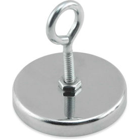 Master Magnetics Ceramic Hang-It Magnet RB50EB with Attached Eyebolt 35 Lbs. Pull Chrome Plating - Pkg Qty 25 RB50EB