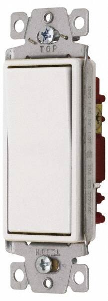 1 Pole, 120 to 277 VAC, 20 Amp, Commercial Grade Rocker Wall Switch MPN:DS120W