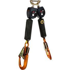 3M™ DBI-SALA Nano-Lok Personal Twin-Leg Self Retracting Lifeline w/ Aluminum Snap Hook 6 Ft. 3100548