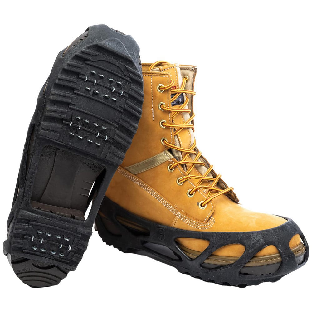 Ice Traction Footwear, Footwear Type: Ice Cleat, Overshoe Ice Traction , Traction Type: Spike , Men's Shoe Size: 13.5 to 16 , Material: Steel, Thermoplastic  MPN:STRIDE50