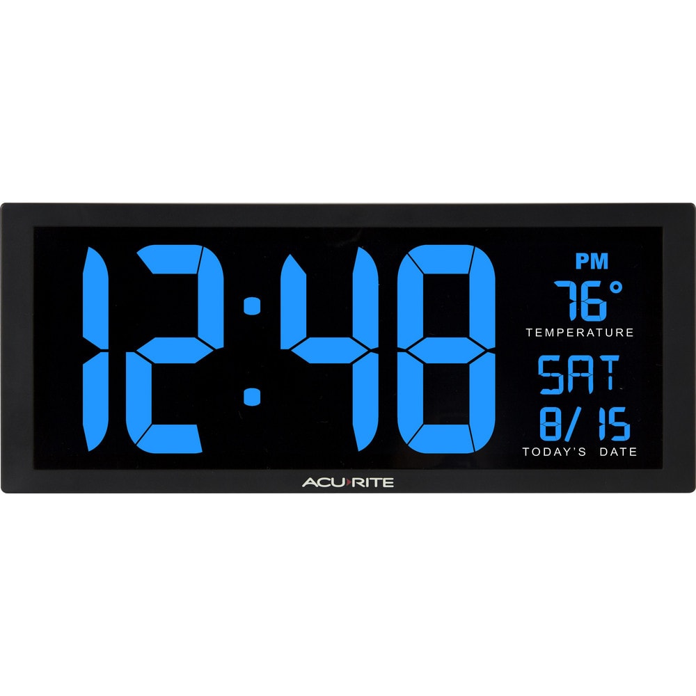 Clocks & Multi-Function Clocks, Type: Digital , Color: Blue MPN:75152M