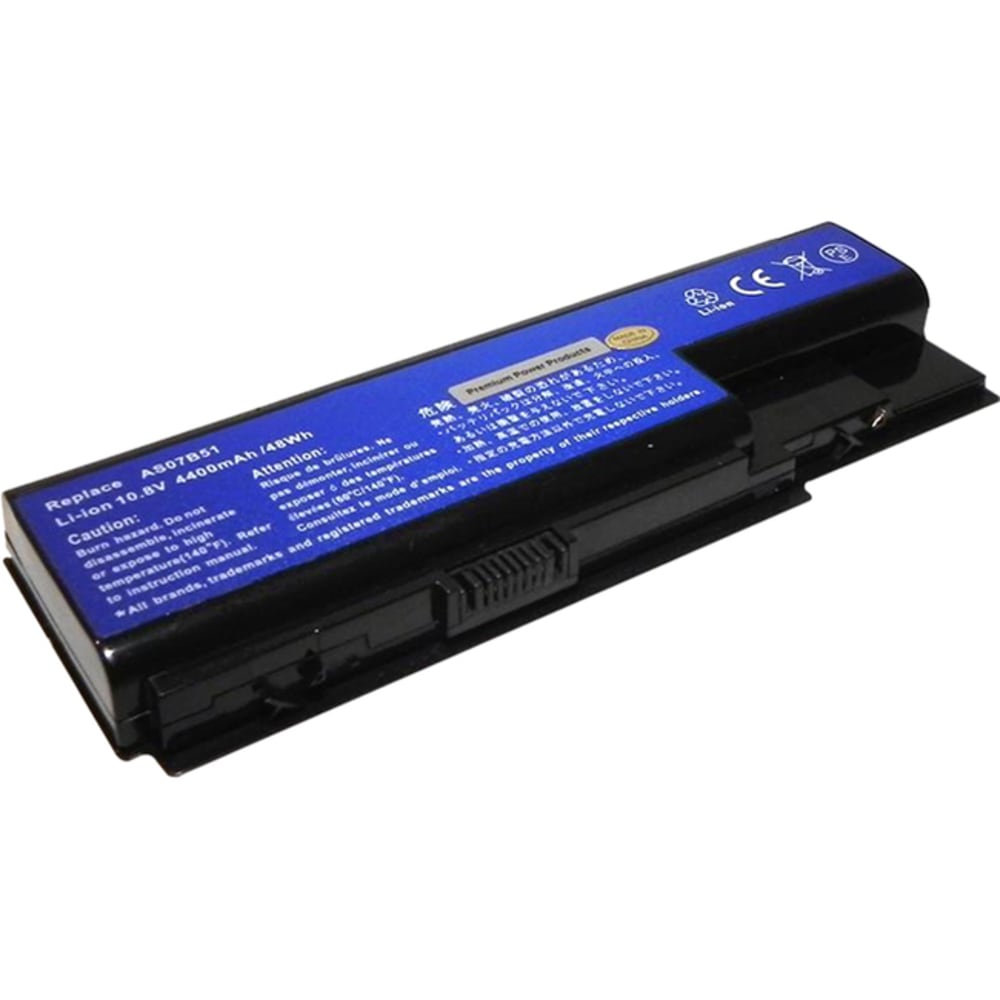 Premium Power Products Compatible 6 cell (4400 mAh) battery for Acer Aspire 5520; 5530; 6920; 6930; 7730 - For Notebook - Battery Rechargeable - 4400 mAh - 48 Wh - 10.8 V DC (Min Order Qty 2) MPN:LC-BTP00008-ER