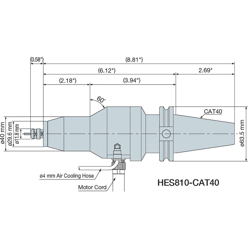 Electric High-Speed Spindles, Brushless Motor: Yes , Automatic Tool Changeable: Yes  MPN:7881