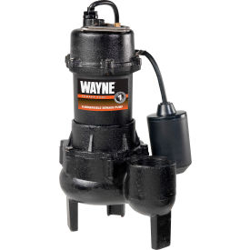 Wayne RPP50 1/2 Horsepower Cast Iron Sewage Pump with Tether Float Switch RPP50