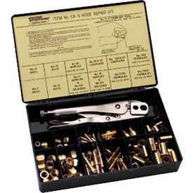 Hose Repair Kits-Fittings; Crimping Tool; Full Color Label/Description Chart - 3/16