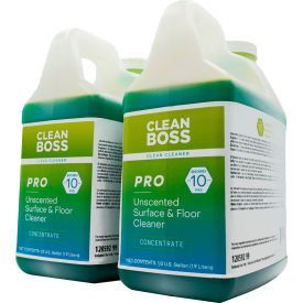 CleanBoss Pro Surface & Floor Cleaner Concentrate Unscented 1/2 Gallon Bottle 4/Case 12059299