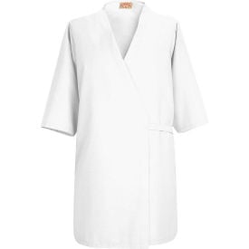 Red Kap® Collarless Butcher Wrap W/o Pockets White Polyester/Combed Cotton 3XL WP18WHRG3XL