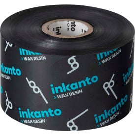 Inkanto APR 600 Near Edge Wax & Resin Ribbons 106mm W x 600m L Black 12 Rolls/Case T26650IO