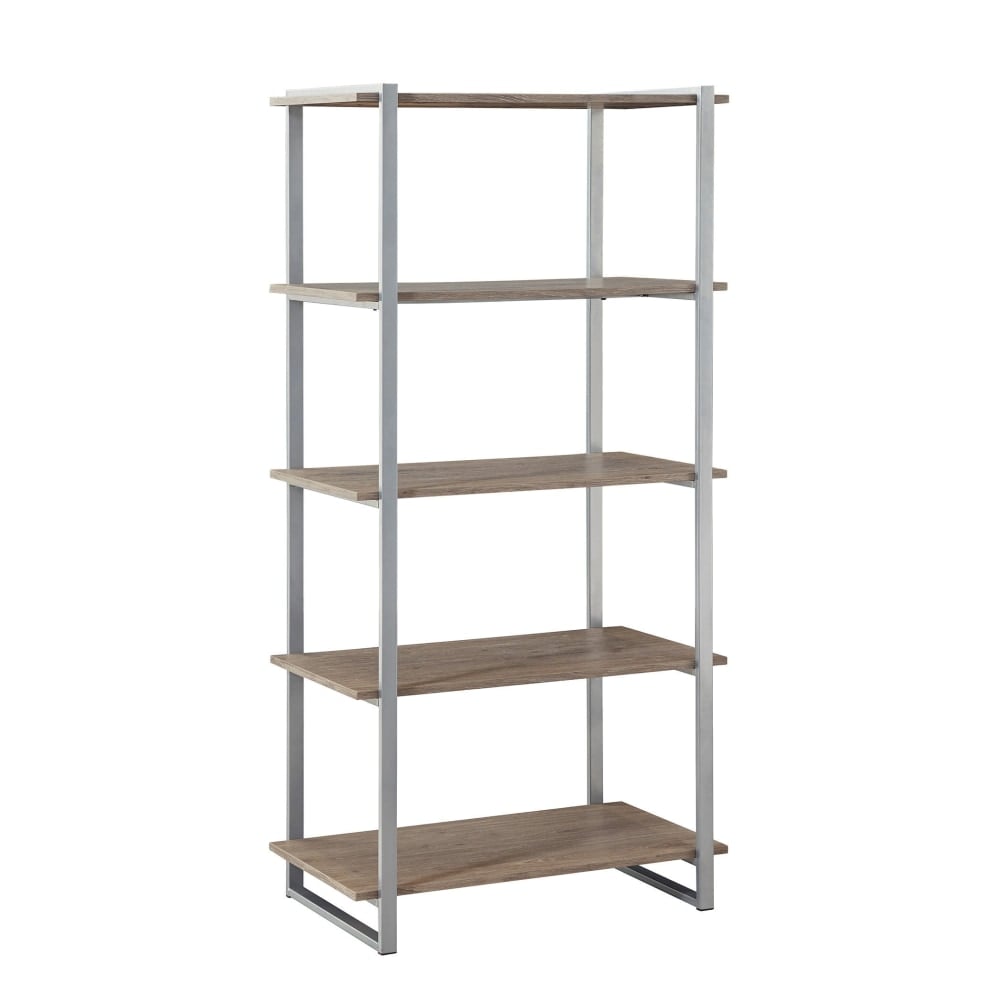 Realspace Trezza 60inH 4-Shelf Bookcase, Light Oak MPN:GLK20210503