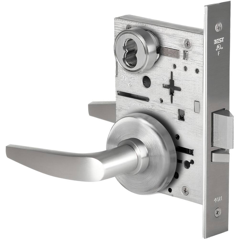 Lever Locksets, Lockset Type: Storeroom , Key Type: Keyed Different , Back Set: 2-3/4 (Inch), Cylinder Type: Less Core , Material: Metal  MPN:45H7D16H626