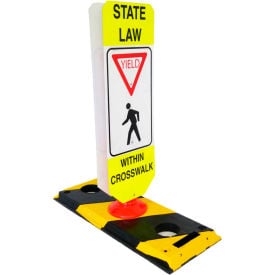 Flexible Post Crosswalk System State Law - Yield LY-25