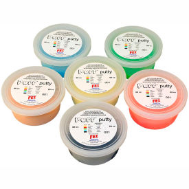 Puff LiTE™ Color-Coded Exercise Putty 90cc Set of 6 10-1416