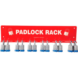 Accuform KCC716 Padlock Shelf Rack 24-36 Padlock Capacity Steel KCC716