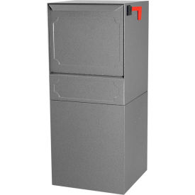 dVault Parcel Protector Vault Mailbox and Parcel Drop DVU0050 - Rear Access - Gray DVU0050-2