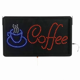 Aarco Large LED Sign Coffee - 22