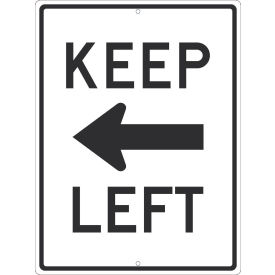 NMC TM531J Traffic Sign Keep Left Arrow (Graphic) 24