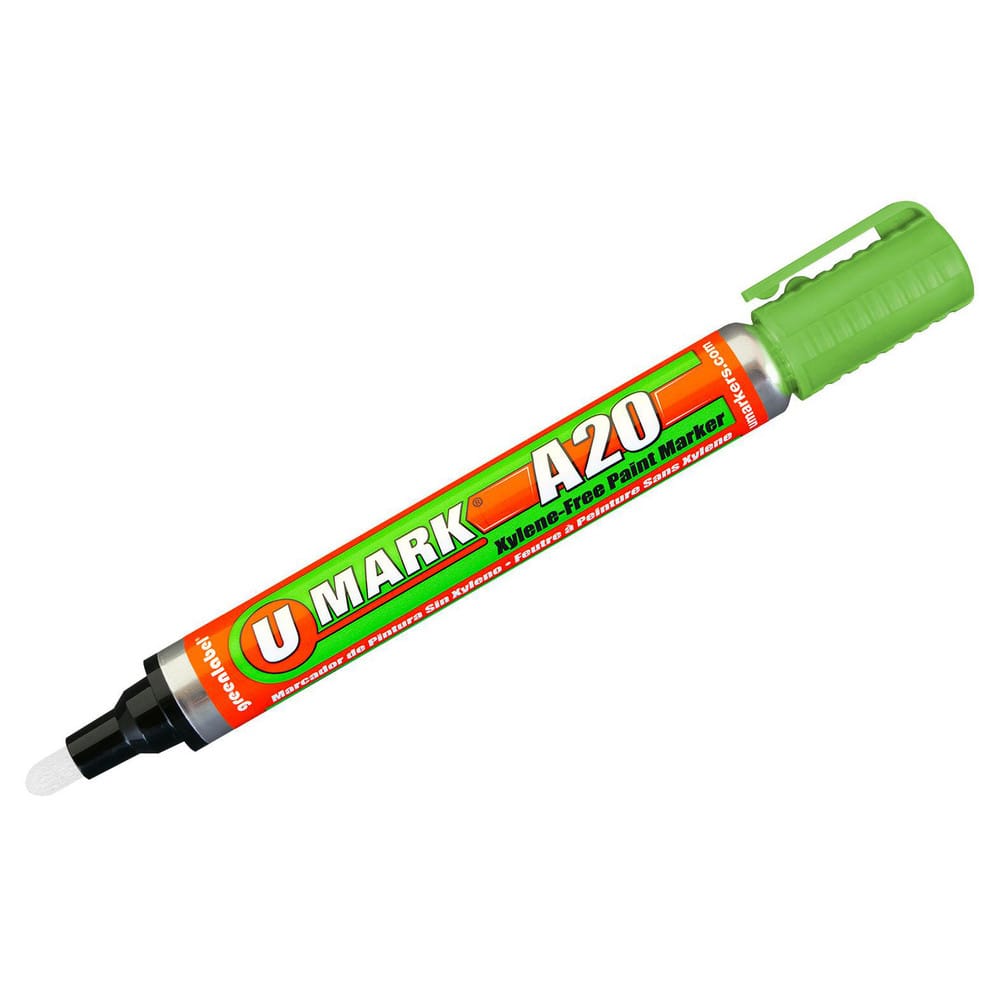 Markers & Paintsticks, Marker Type: Liquid Paint Marker, Tip Shape: Bullet, Chisel, Color: Light Green, Ink Type: Xylene-free, Alcohol Base, Fade Resistant MPN:10709