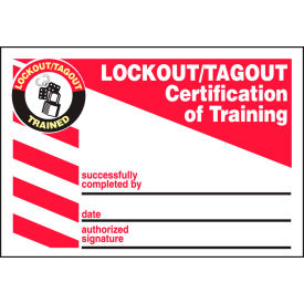 Accuform LKC207Lpp Lockout/Tagout Wallet Card 25/Pk Plastic LKC207LPP