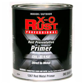 X-O Rust Oil Base Primer Red Metal Primer Quart - 362384 362384