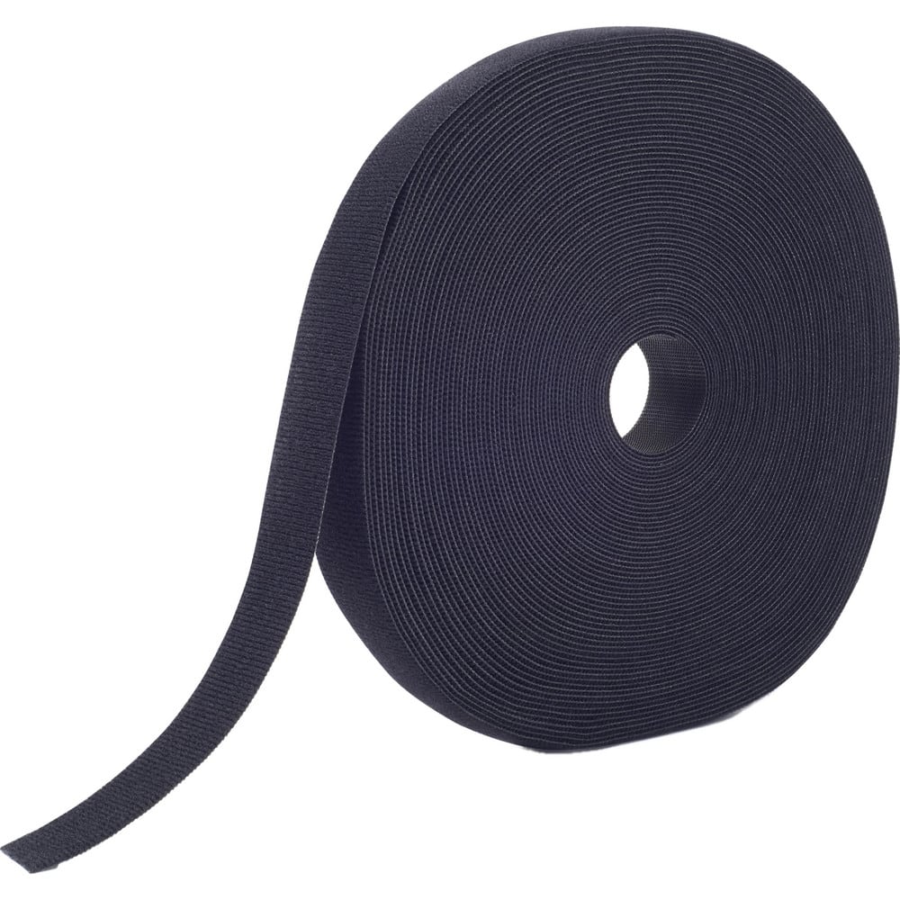 Hook & Loop, Shape: Roll , Tape Width: 0.625 , Tape Length: 25yd , Color: Black , Roll Length (yd): 25.00 , Tape Material: Polypropylene MPN:189589