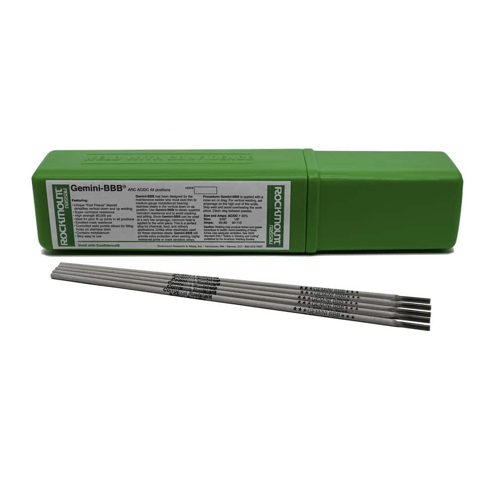 Arc Welding Rods & Electrodes, Type: Gemini BBB Maintenance Welding Electrode , Rod Shape: Round , Length (Inch): 12in  MPN:1303-1