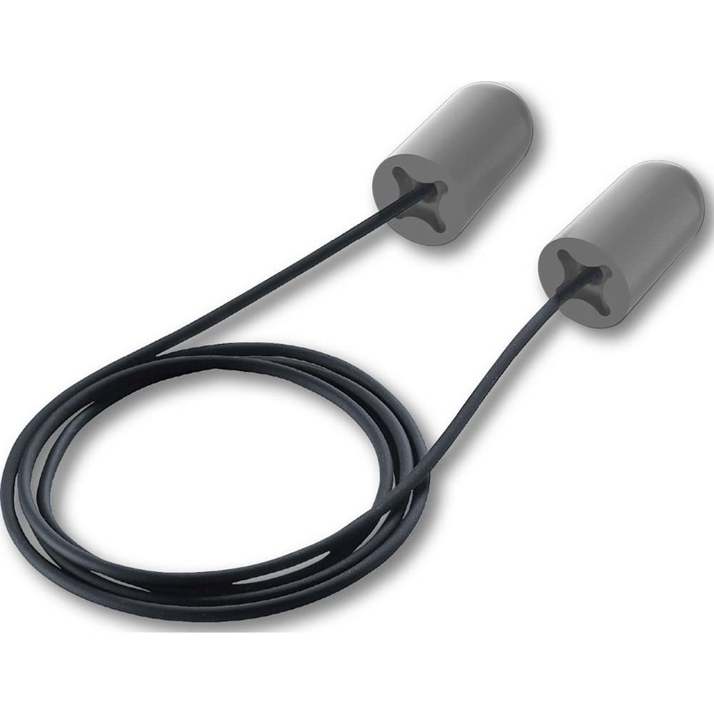 Earplugs, Attachment Style: Corded , Noise Reduction Rating (dB): 33.00 , Insertion Method: Roll Down , Plug Shape: Taper End , Plug Color: Gray  MPN:18-12002