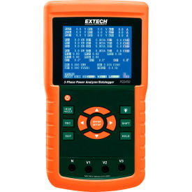 Extech PQ3450 Power Analyzer/Datalogger Orange/Green PQ3450