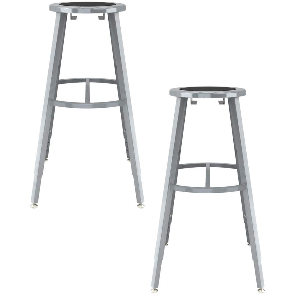 Stationary Stools, Seat Depth: 14in , Seat Width: 14in , Product Type: Adjustable Height Stool , Base Type: 4-Leg Base with Curved Footring  MPN:TTSG30H-S10