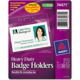 Avery® Secure Top Heavy-Duty Badge Holders Horizontal 4