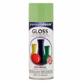 Premium Dcor Decorative Gloss Enamel 12 oz. Aerosol Can Apple Green - 144942 144942