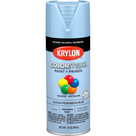 Krylon® Colormaxx™ Paint & Primer 12 oz. Gloss Peekaboo Blue - Pkg Qty 6 K05530007