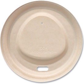 World Centric® Fiber Lids For Cups Fits 10 - 20 oz. Cups Natural 1000/Carton CUL-FB-12-LF