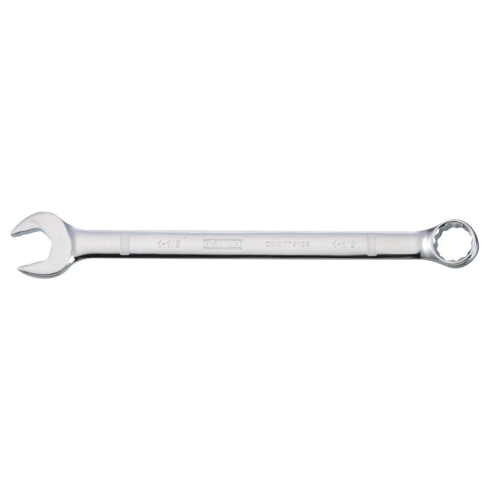 Combination Wrenches, Size (Inch): 1-1/8 , Finish: Chrome , Head Type: Straight , Box End Type: 12-Point , Handle Type: Straight  MPN:DWMT75188OSP