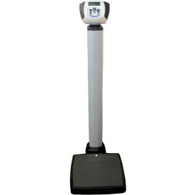 Health O Meter 599KL Digital Physician Scale 600 x 0.2lb/272 x 0.1kg Eye Level w/ Wheels 599KL