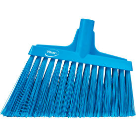 Vikan 29163 Split Bristle Angle Head Broom Blue 29163