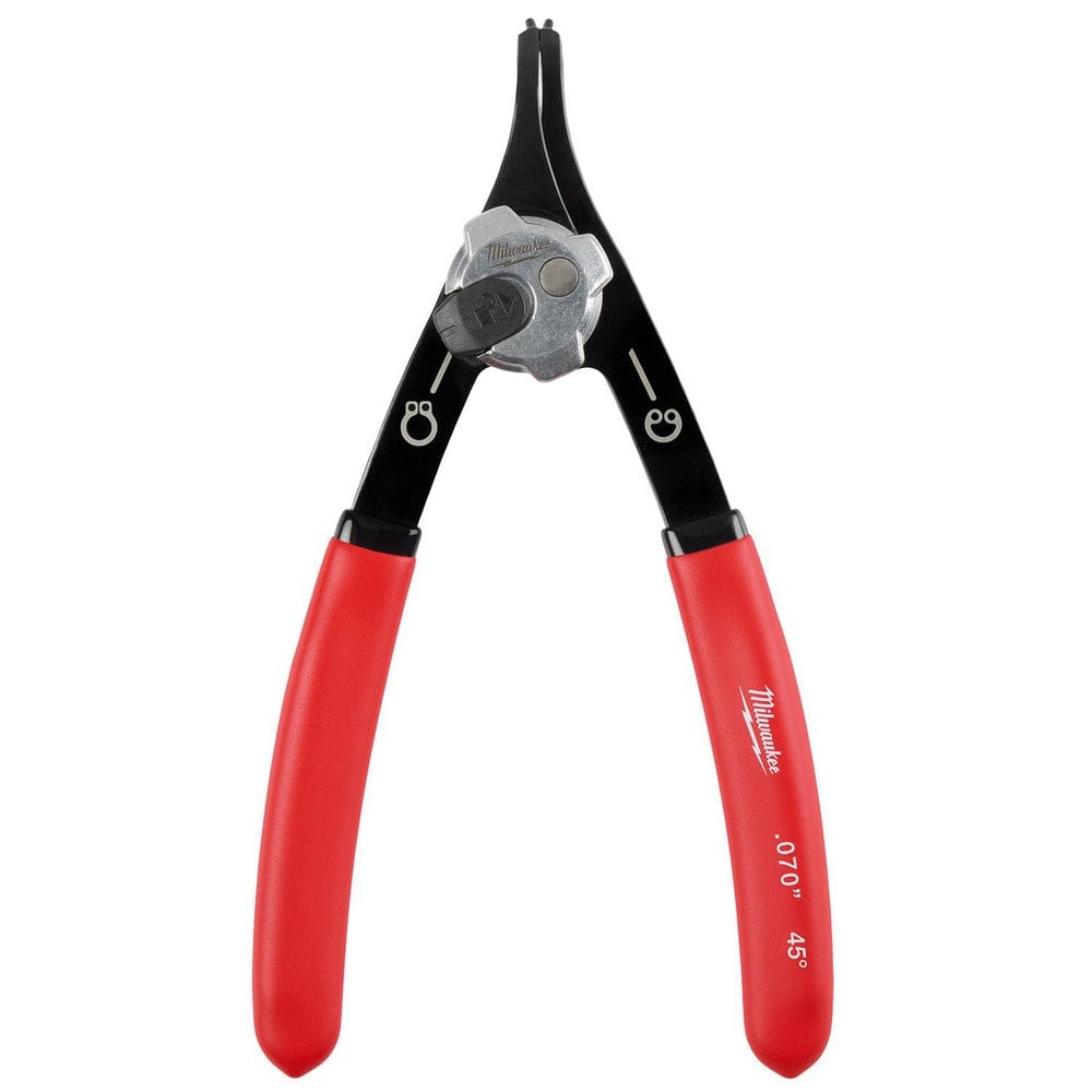 Retaining Ring Pliers, Tool Type: Convertible Pliers , Type: Snap Ring Pliers , Tip Angle: 45.00 , Tip Diameter (Decimal Inch): 0.07  MPN:48-22-6537